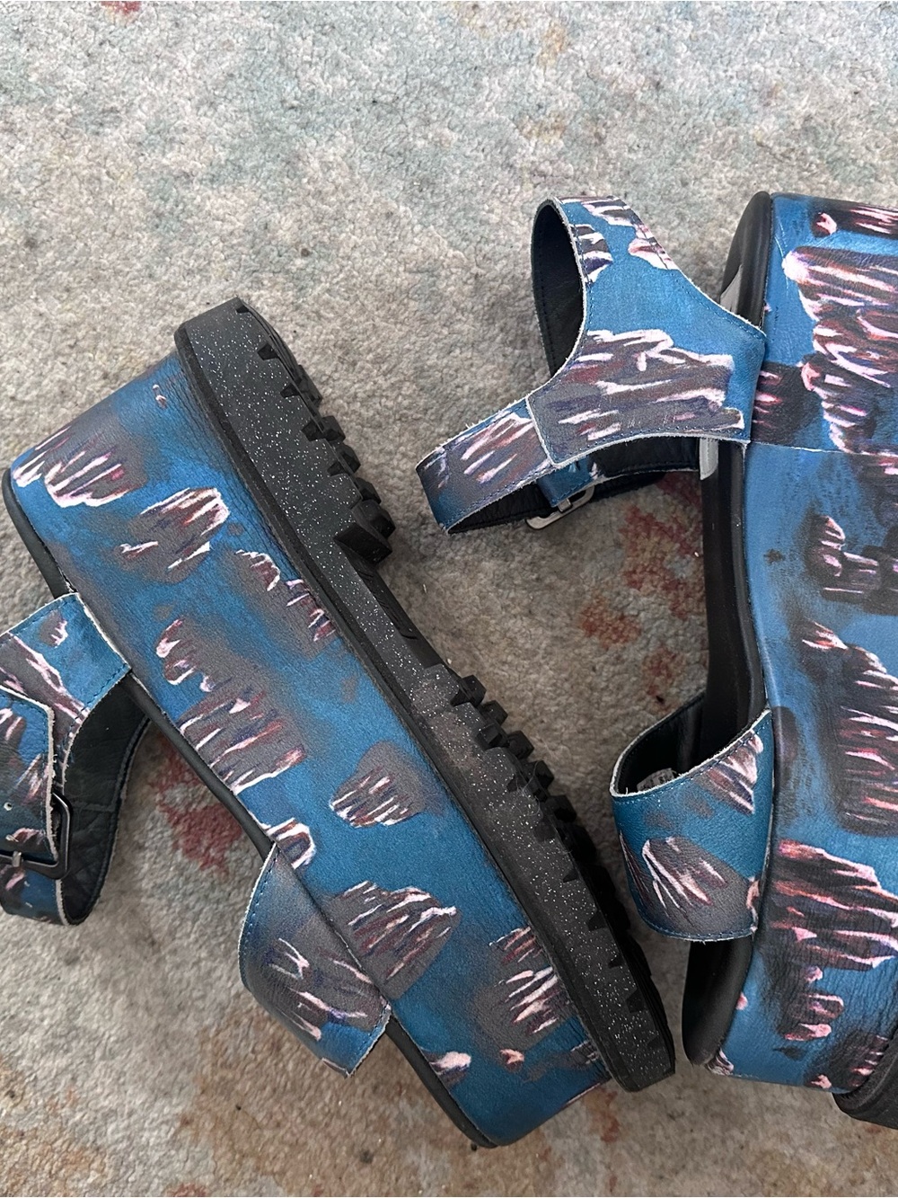 Adidas + Opening Ceremony mountain Patterned Platform Sandals